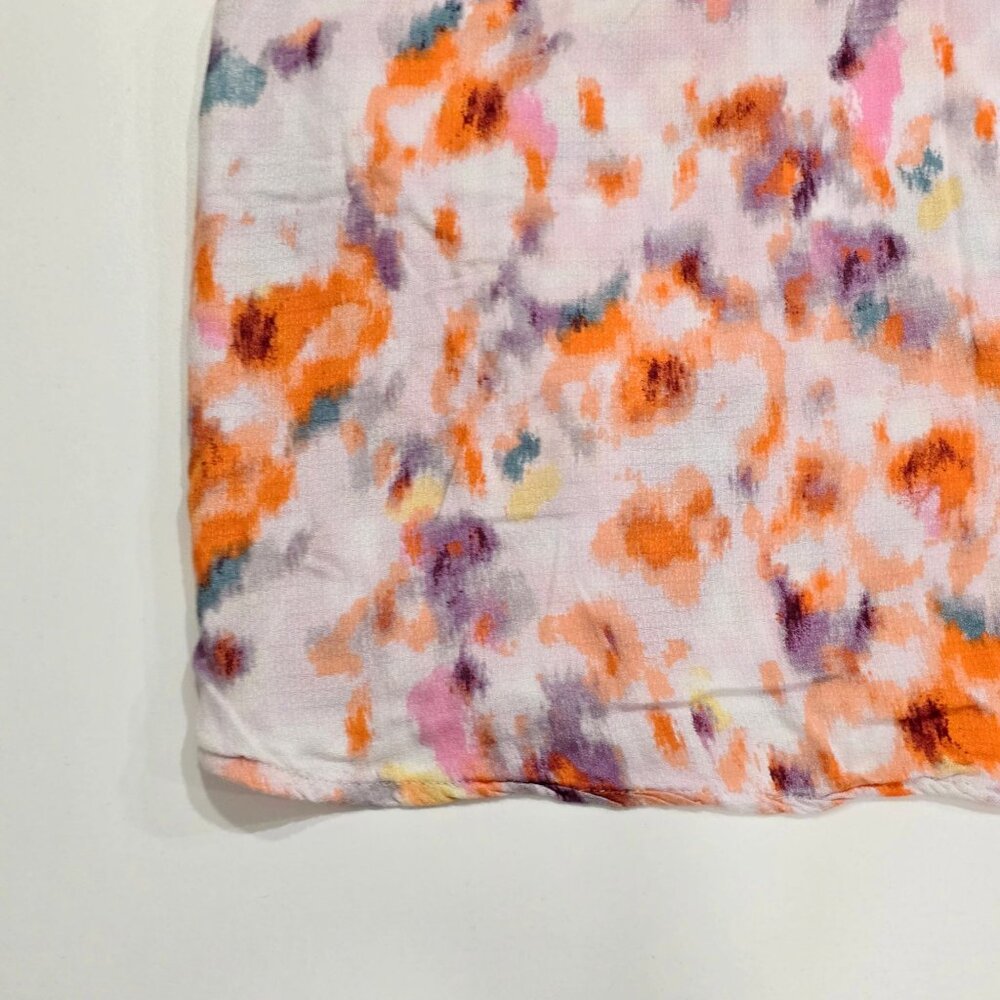 Lucky Brand ✦ Floral Watercolor Crisscross Back Tank Top ✦ Sleeveless L - Picture 5 of 9